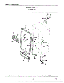 Freezer 16 Cubic Feet Page 3 parts for Frigidaire Freezer 46351-0C from AppliancePartsPros.com