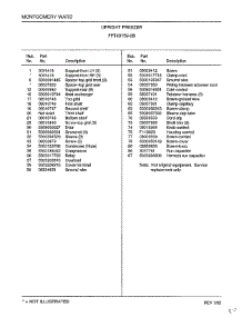 Upright Freezer Page 6 parts for Frigidaire Freezer 43159B from AppliancePartsPros.com