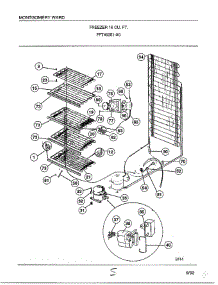 Freezer 16 Cubic Feet Page 5 parts for Frigidaire Freezer 46351-0C from AppliancePartsPros.com