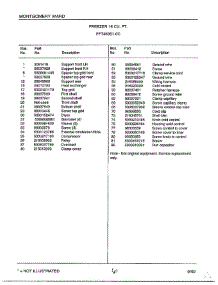 Freezer 16 Cubic Feet Page 6 parts for Frigidaire Freezer 46351-0C from AppliancePartsPros.com
