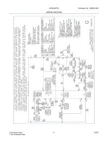 11 - Wiring Diagram parts for Frigidaire Dryer LEQ6400FS0 from AppliancePartsPros.com