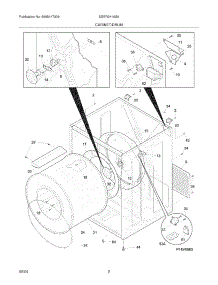 03 - Cabinet / Drum parts for Frigidaire Dryer SGER341AS0 from AppliancePartsPros.com