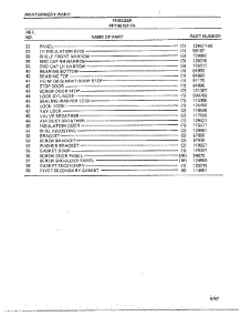 Freezer Page 2 parts for Frigidaire Freezer 46157A-7 from AppliancePartsPros.com