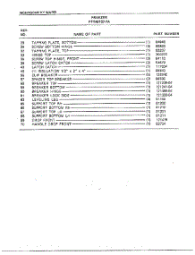 Freezer Page 6 parts for Frigidaire Freezer 46157A-7 from AppliancePartsPros.com