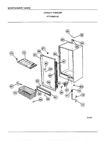 Upright Freezer Page 3 parts for Frigidaire Freezer 49269A from AppliancePartsPros.com