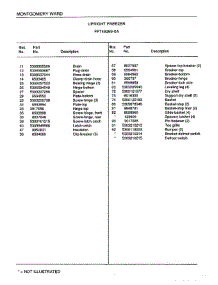 Upright Freezer Page 4 parts for Frigidaire Freezer 49269A from AppliancePartsPros.com