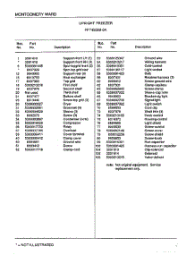Upright Freezer Page 6 parts for Frigidaire Freezer 49269A from AppliancePartsPros.com