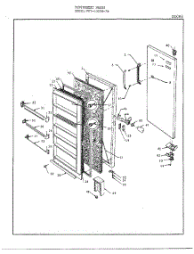 Doors parts for Frigidaire Freezer 43058-7B from AppliancePartsPros.com