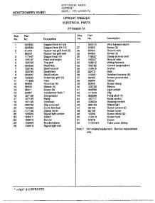 Electrical parts for Frigidaire Freezer 49668-7A from AppliancePartsPros.com