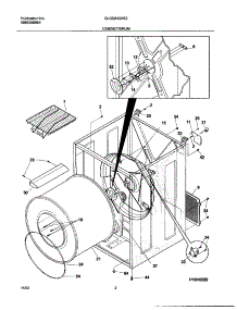 03 - Cabinet / Drum parts for Frigidaire Dryer GLGQ642AS2 from AppliancePartsPros.com