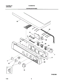 07 - Controls / Top Panel parts for Frigidaire Dryer GLGQ642AS2 from AppliancePartsPros.com