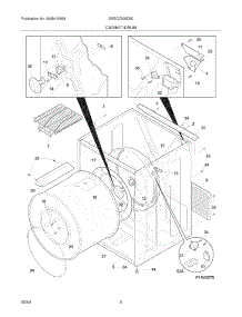 03 - Cabinet / Drum parts for Frigidaire Dryer GSEQ7200DS0 from AppliancePartsPros.com