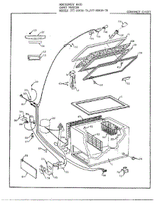 Freezer Cabinet Assembly parts for Frigidaire Freezer 80656-7B from AppliancePartsPros.com