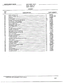 Cabinet Page 2 parts for Frigidaire Freezer 80656-7B from AppliancePartsPros.com