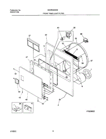 07 - Frnt Pnl,Door parts for Frigidaire Dryer GSGR642AS2 from AppliancePartsPros.com