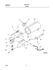 03 - Burner,Valve parts for Frigidaire Dryer GSGR642AS2 from AppliancePartsPros.com