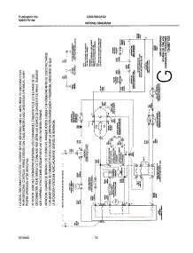 12 - 134067100 Wiring Diagram parts for Frigidaire Dryer GSGR642AS2 from AppliancePartsPros.com
