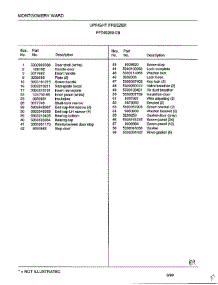 Upright Freezer Page 2 parts for Frigidaire Freezer 49269B from AppliancePartsPros.com