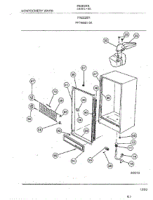 Freezer Page 3 parts for Frigidaire Freezer 46851-0A from AppliancePartsPros.com