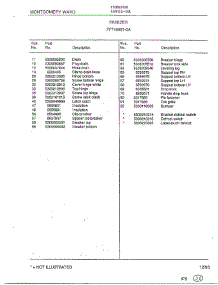 Freezer Page 4 parts for Frigidaire Freezer 46851-0A from AppliancePartsPros.com
