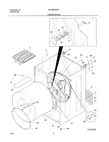 03 - Cabinet / Drum parts for Frigidaire Dryer GLGR642AS5 from AppliancePartsPros.com
