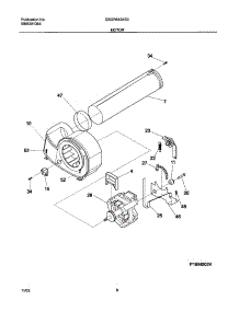 09 - Motor parts for Frigidaire Dryer GSGR642AS3 from AppliancePartsPros.com