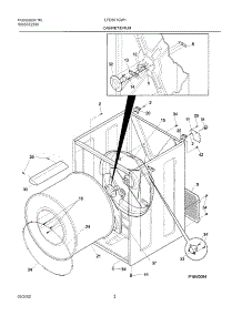 03 - Cabinet / Drum parts for Frigidaire Dryer LFD301GW1 from AppliancePartsPros.com