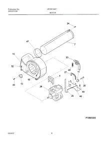 09 - Motor parts for Frigidaire Dryer LFD301GW1 from AppliancePartsPros.com