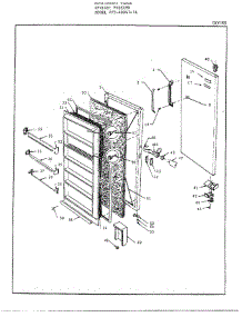 Door parts for Frigidaire Freezer 40847A from AppliancePartsPros.com