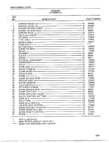Freezer Assembly Page 2 parts for Frigidaire Freezer 40847-7A from AppliancePartsPros.com