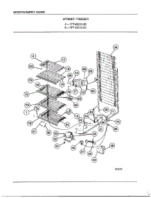 Upright Freezer Page 3 parts for Frigidaire Freezer 43018C from AppliancePartsPros.com