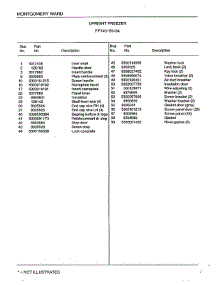 Upright Freezer Page 2 parts for Frigidaire Freezer 43159A from AppliancePartsPros.com