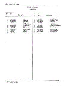 Upright Freezer Page 4 parts for Frigidaire Freezer 43159A from AppliancePartsPros.com