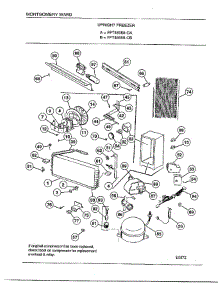 Upright Freezer Page 3 parts for Frigidaire Freezer 46658B from AppliancePartsPros.com