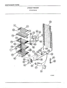 Upright Freezer Page 5 parts for Frigidaire Freezer 43159A from AppliancePartsPros.com