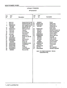 Upright Freezer Page 6 parts for Frigidaire Freezer 43159A from AppliancePartsPros.com