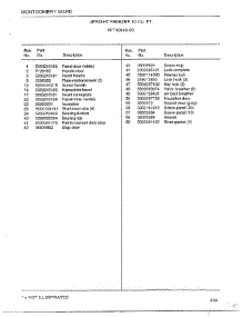 Upright Freezer 10 Cubic Feet Page 2 parts for Frigidaire Freezer 40849-0C from AppliancePartsPros.com