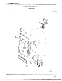 Upright Freezer 10 Cubic Feet Page 3 parts for Frigidaire Freezer 40849-0C from AppliancePartsPros.com