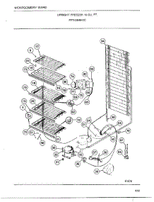 Upright Freezer 10 Cubic Feet Page 5 parts for Frigidaire Freezer 40849-0C from AppliancePartsPros.com