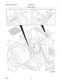 03 - Cabinet / Drum parts for Frigidaire Dryer FEFB9200ES0 from AppliancePartsPros.com