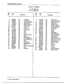 Upright Freezeer Page 2 parts for Frigidaire Freezer 46658B from AppliancePartsPros.com