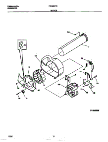 05 - Motor parts for Frigidaire Dryer FDG8977EW0 from AppliancePartsPros.com