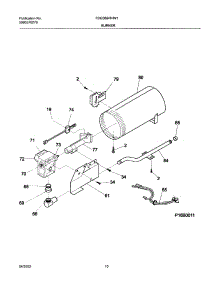 11 - Burner,Valve parts for Frigidaire Dryer FDGS69RHW1 from AppliancePartsPros.com