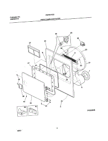 05 - Front Panel / Lint Filter parts for Frigidaire Dryer FER341AC0 from AppliancePartsPros.com