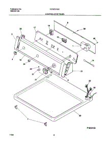 07 - Controls / Top Panel parts for Frigidaire Dryer FER231AS2 from AppliancePartsPros.com