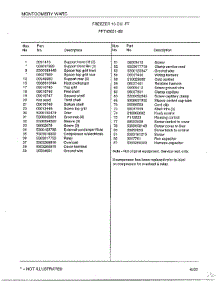 Freezer 13 Cubic Feet Page 6 parts for Frigidaire Freezer 43051-0B from AppliancePartsPros.com