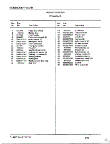 Upright Freezer Page 2 parts for Frigidaire Freezer 46659B from AppliancePartsPros.com