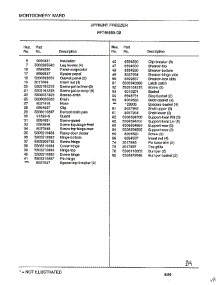Upright Freezer Page 4 parts for Frigidaire Freezer 46659B from AppliancePartsPros.com