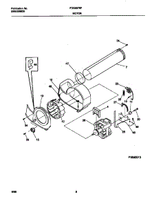 05 - Motor parts for Frigidaire Dryer FDG8976FW0 from AppliancePartsPros.com