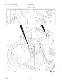 03 - Cabinet / Drum parts for Frigidaire Dryer FEQ5000HS0 from AppliancePartsPros.com